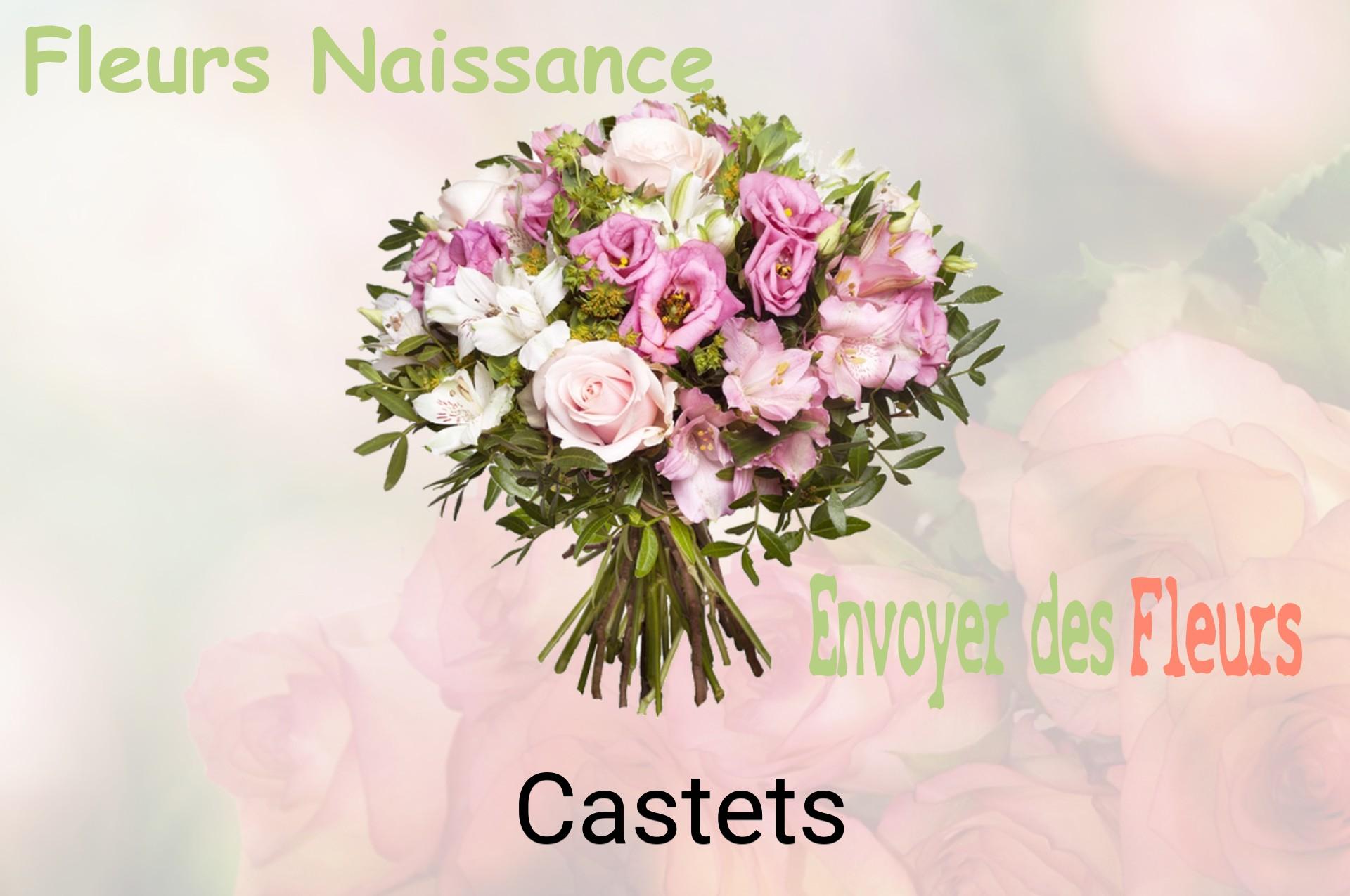 Bouquet de fleurs de naissance livré à Castets