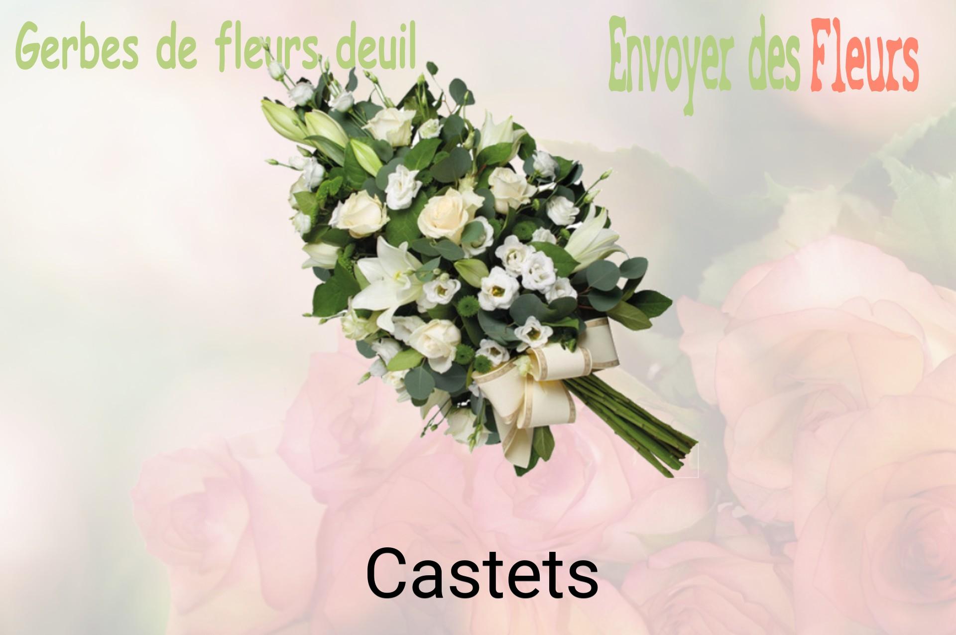 Gerbe de fleurs de deuil livrée à Castets